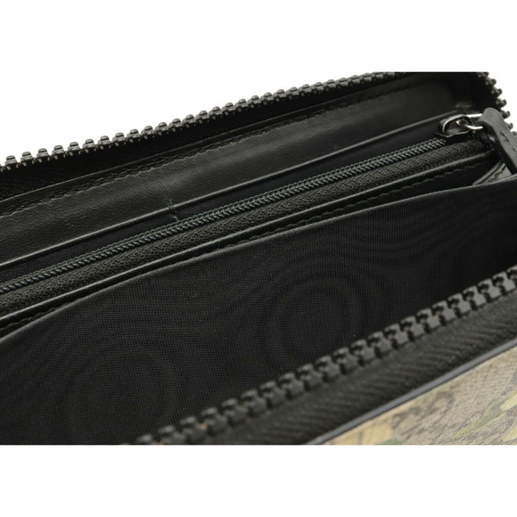 Gucci GG Blooms GG Supreme Flower Long Wallet Beige Green Multicolor - Picture 9 of 9